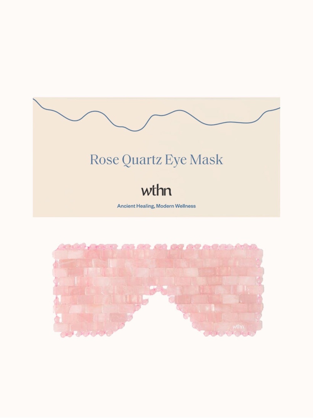Rose Quartz Facial Mask - Soothing Pink Crystal Eye & Face Mask